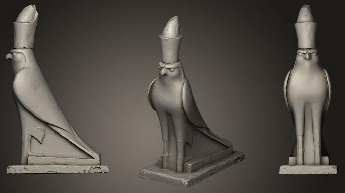 نموذج ثلاثي الأبعاد لآلة CNC التماثيل والنقوش المصرية تمثال حورس